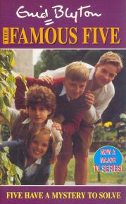 English bookcover: "Five have a mystery to solve"