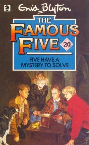 English bookcover: "Five have a mystery to solve"