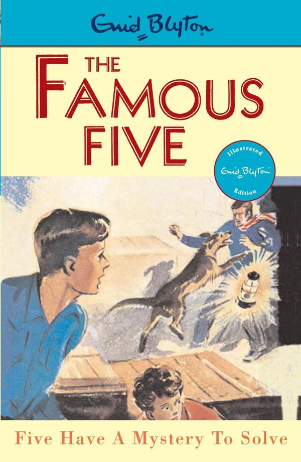 English bookcover: "Five have a mystery to solve"