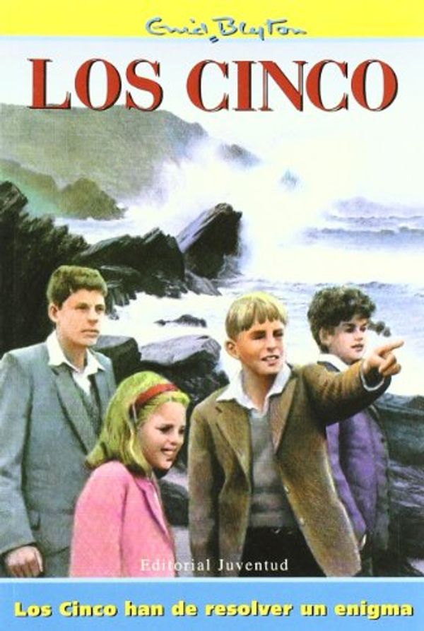 Spanish bookcover: "Los Cinco han de resolver un enigma"