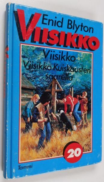 Finnish bookcover: "Viisikko kuiskausten saarella"