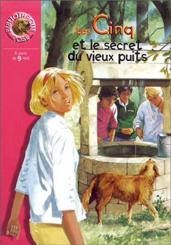 French bookcover: "Les Cinq et le secret du vieux puits / Le Club des cinq et le Secret du vieux puits"