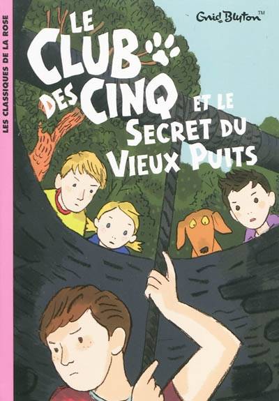 French bookcover: "Les Cinq et le secret du vieux puits / Le Club des cinq et le Secret du vieux puits"