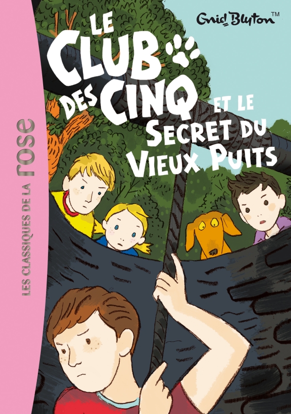 French bookcover: "Les Cinq et le secret du vieux puits / Le Club des cinq et le Secret du vieux puits"