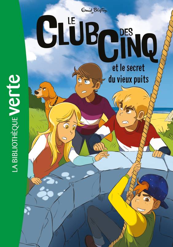 French bookcover: "Les Cinq et le secret du vieux puits / Le Club des cinq et le Secret du vieux puits"