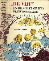 Dutch bookcover: "De Vijf en de schat op het Fluistereiland"