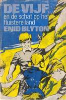 Dutch bookcover: "De Vijf en de schat op het Fluistereiland"