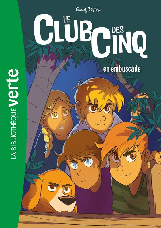 French bookcover: "Le Club des Cinq en embuscade / Les Cinq et les saltimbanques"