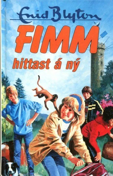 Icelandic bookcover: "Fimm hittast á ný"