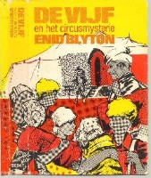 Dutch bookcover: "De Vijf en het circusmysterie"