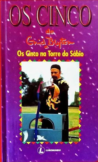 Portuguese bookcover: "Os Cinco e a Torre do Sábio / Os Cinco e o cientista distraído"