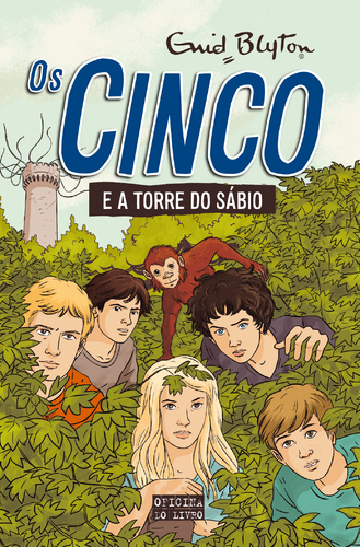 Portuguese bookcover: "Os Cinco e a Torre do Sábio / Os Cinco e o cientista distraído"