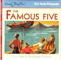 englisches Hörspielcover: "Five on a treasure island"