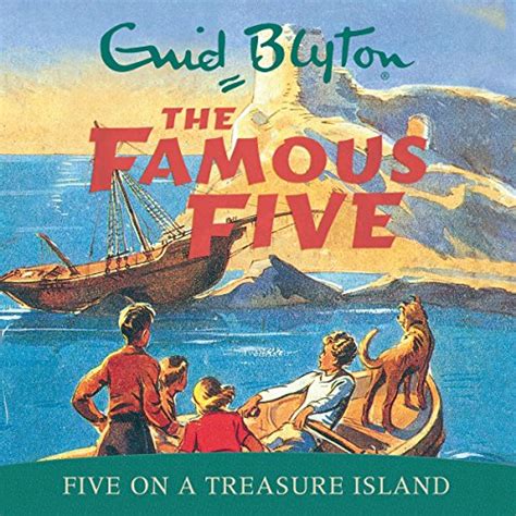 englisches Hörspielcover: "Five on a treasure island"