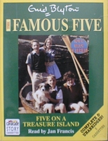 englisches Hörspielcover: "Five on a treasure island"