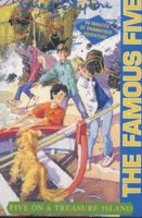 englisches Hörspielcover: "Five on a treasure island"