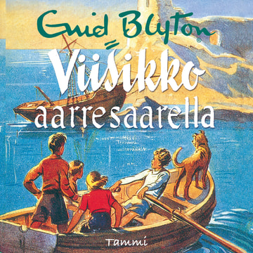finnisches Hörspielcover: "Viisikko aarresaarella"