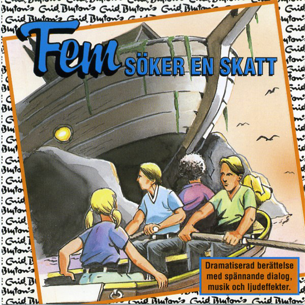 schwedisches Hörspielcover: "Fem söker en skatt"