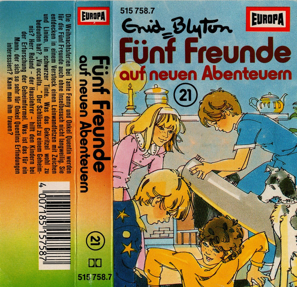 deutsches Hörspielcover: "Fünf Freunde auf neuen Abenteuern"