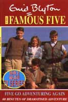 englisches Hörspielcover: "Five go adventuring again"