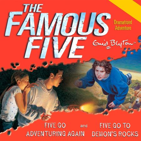 englisches Hörspielcover: "Five go adventuring again"