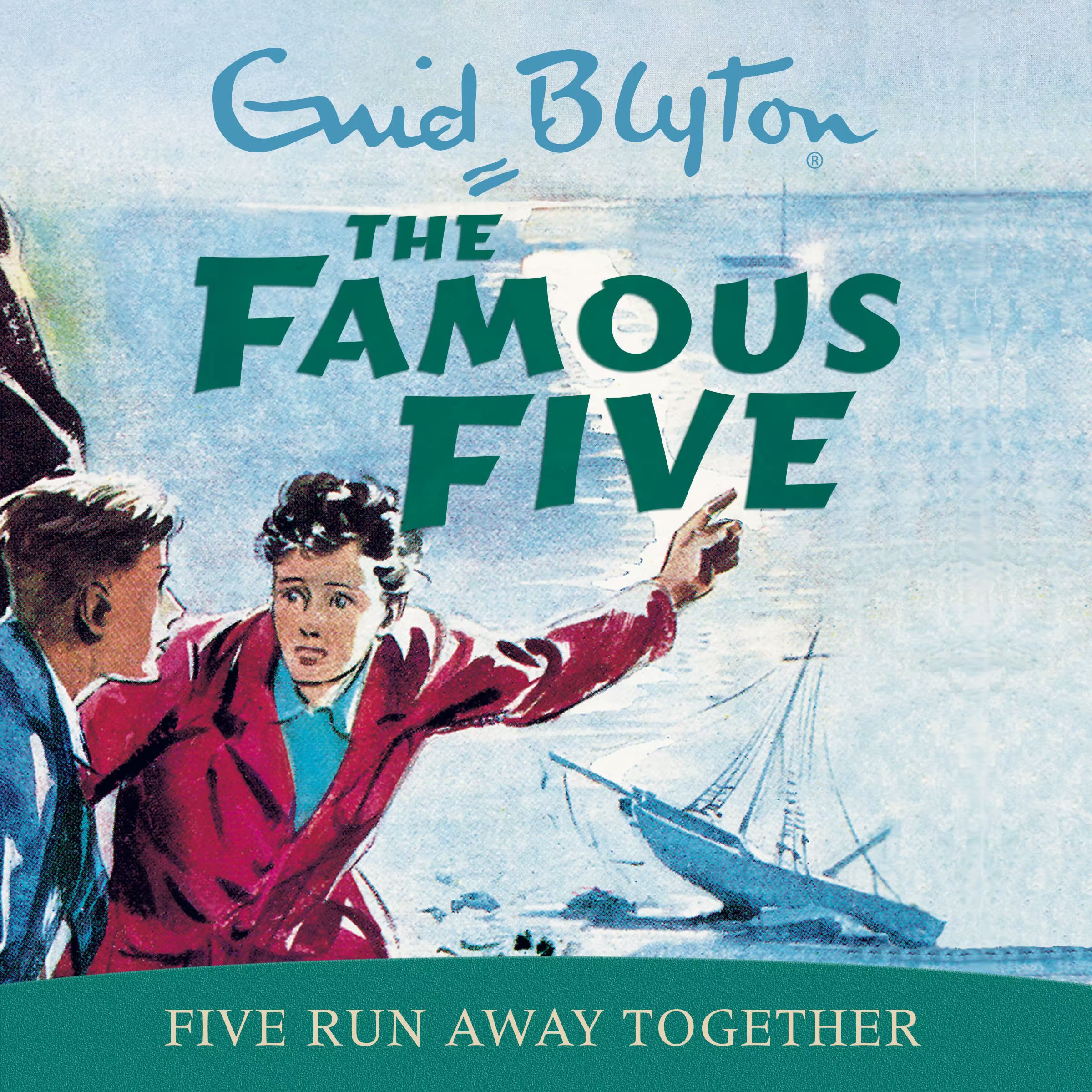 englisches Hörspielcover: "Five run away together"