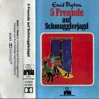 deutsches Hörspielcover: "Fünf Freunde auf Schmugglerjagd"