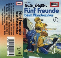 deutsches Hörspielcover: "Fünf Freunde beim Wanderzirkus"
