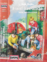 deutsches Hörspielcover: "Fünf Freunde beim Wanderzirkus"