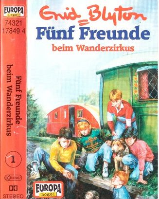 deutsches Hörspielcover: "Fünf Freunde beim Wanderzirkus"
