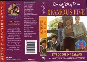 englisches Hörspielcover: "Five go off in a caravan"