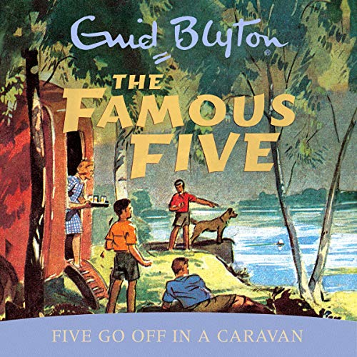 englisches Hörspielcover: "Five go off in a caravan"