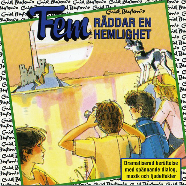 Swedish radio-playcover: "Fem räddar en hemlighet"
