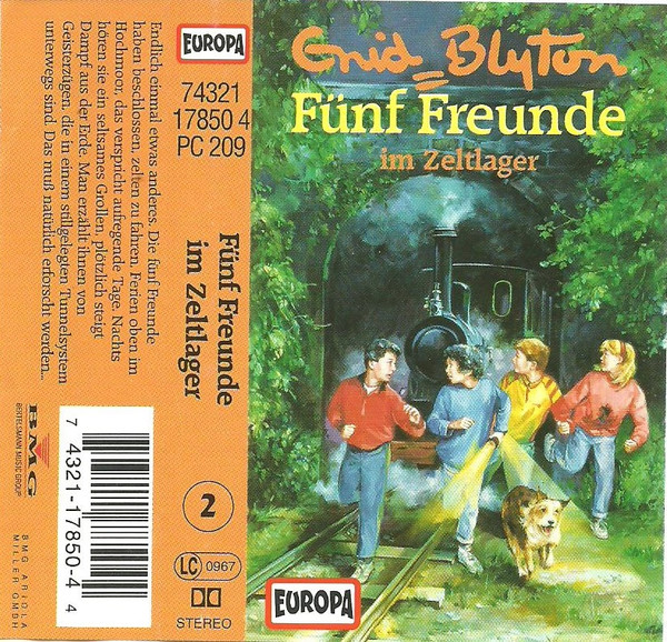 deutsches Hörspielcover: "Fünf Freunde im Zeltlager"