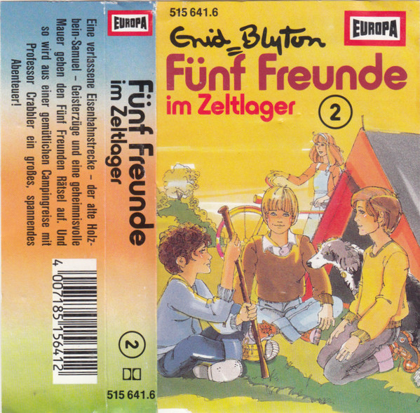 deutsches Hörspielcover: "Fünf Freunde im Zeltlager"