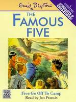 englisches Hörspielcover: "Five go off to camp"
