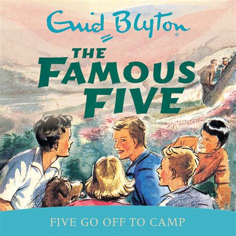 englisches Hörspielcover: "Five go off to camp"
