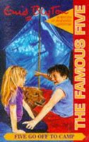 englisches Hörspielcover: "Five go off to camp"