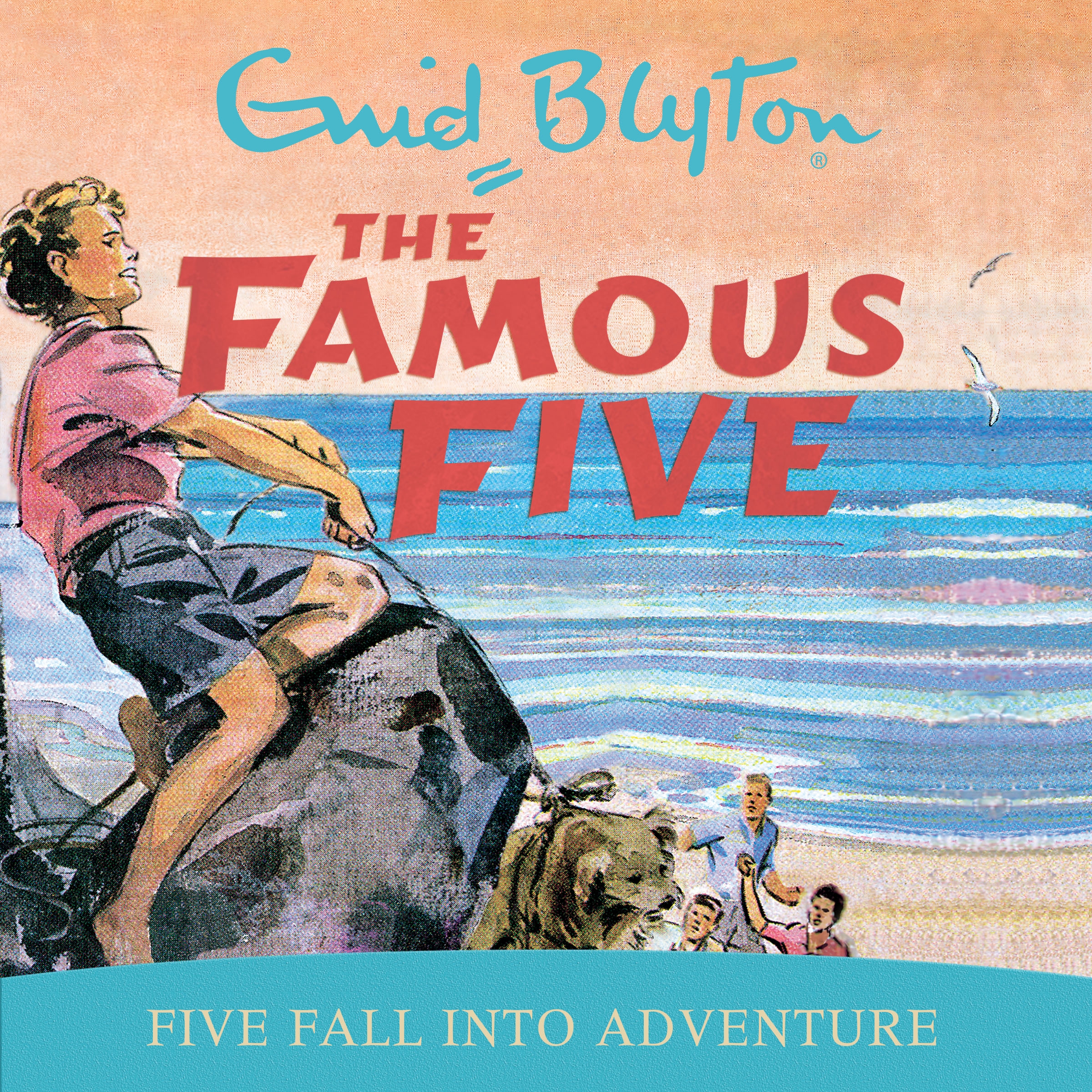 English radio-playcover: "Five fall into adventure"