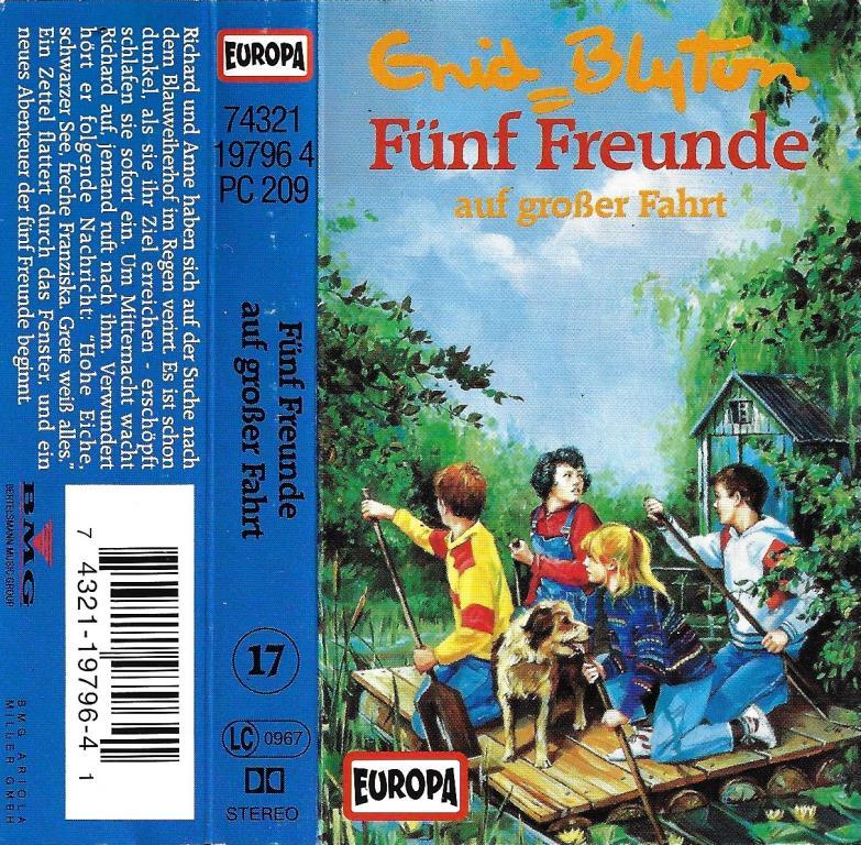 German radio-playcover: "Fünf Freunde auf großer Fahrt"