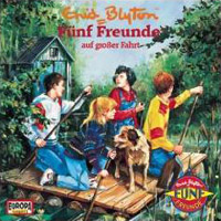 German radio-playcover: "Fünf Freunde auf großer Fahrt"
