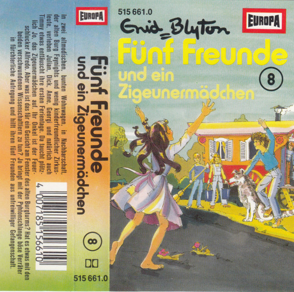 deutsches Hörspielcover: "Fünf Freunde und ein Zigeunermädchen"