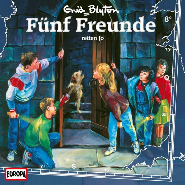 deutsches Hörspielcover: "Fünf Freunde und ein Zigeunermädchen"
