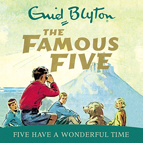englisches Hörspielcover: "Five have a wonderful time"