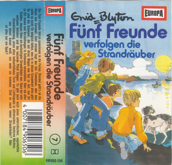 German radio-playcover: "Fünf Freunde verfolgen die Strandräuber"