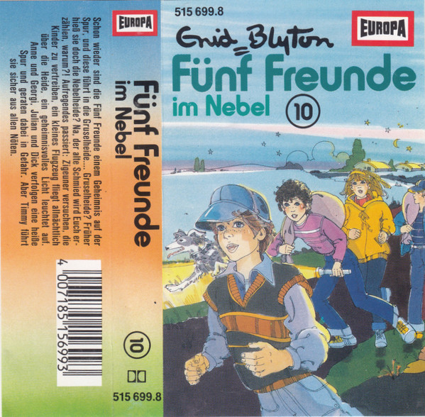 deutsches Hörspielcover: "Fünf Freunde im Nebel"
