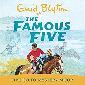 englisches Hörspielcover: "Five go to Mystery Moor"