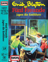 German radio-playcover: "Fünf Freunde jagen die Entführer"