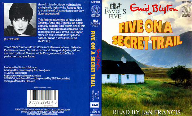 English radio-playcover: "Five on a secret trail"