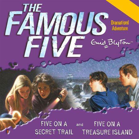 englisches Hörspielcover: "Five on a treasure island"